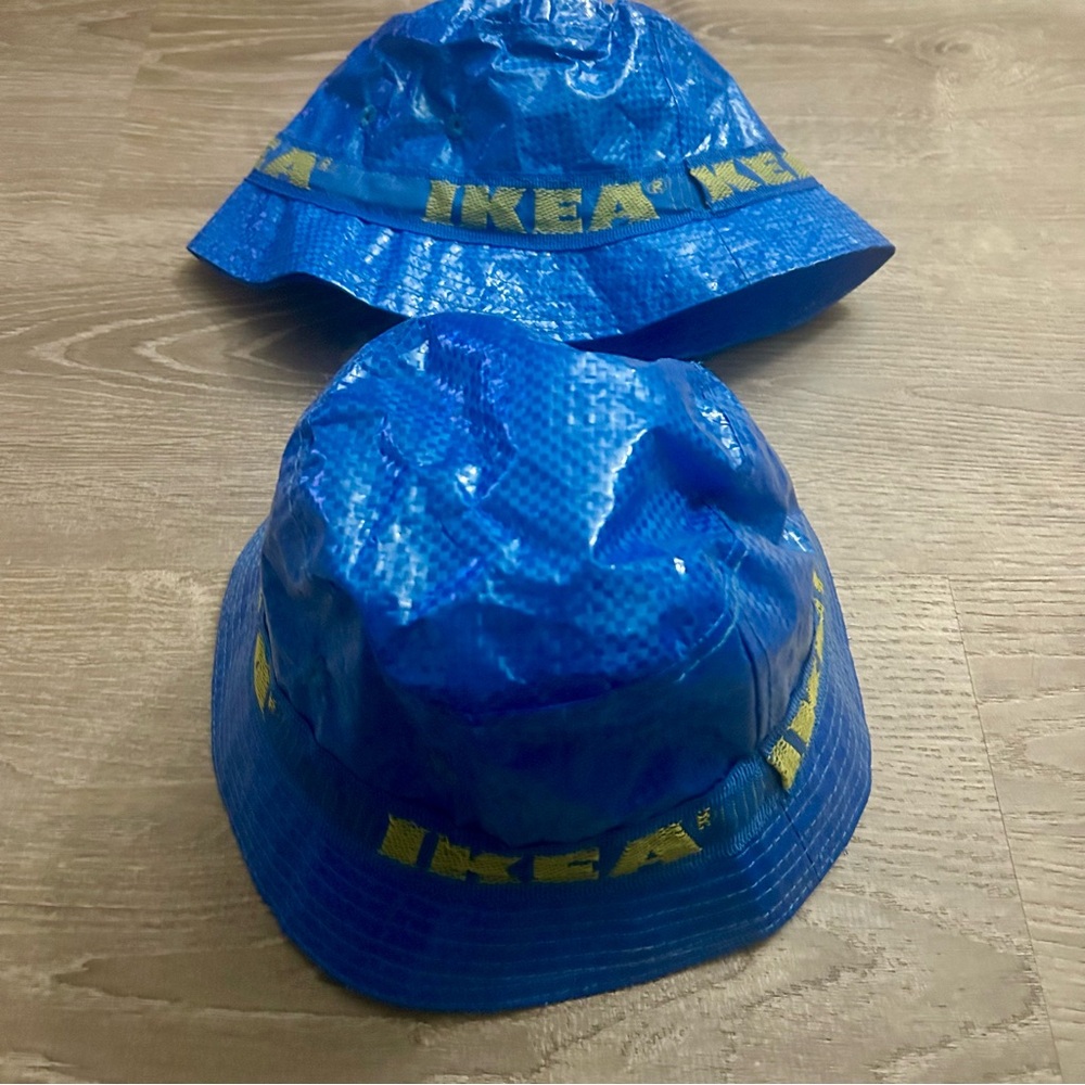 Set of 2 IKEA Knorva Frakta Blue Bucket Hat
Unisex One Size Bag Hat Lined